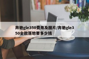 奔驰gle350费用及图片/奔驰gle350全款落地要多少钱